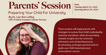 March-Events_Parents’ Sessions – Preparing Your Child For University